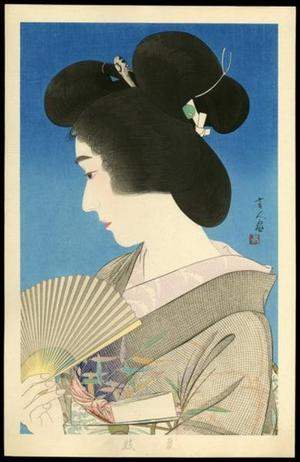 Torii Kotondo: Summer Geisha- Natsuko — 夏妓 - Japanese Art Open Database