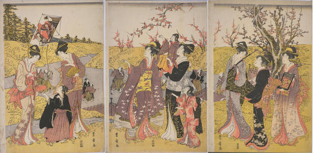 Utagawa Toyohiro: Plum Blossom Orchard - Japanese Art Open Database
