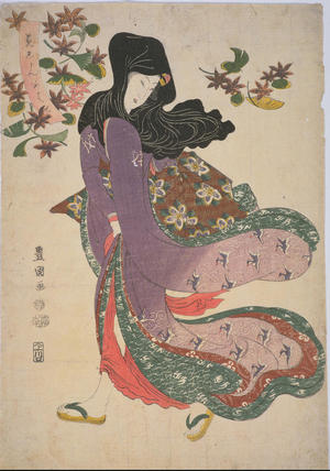 Utagawa Toyokuni I: Wind in Early Winter — 木枯し - Japanese Art Open Database