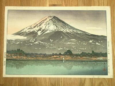 風光礼讃: Morning Fuji from Lake Kawaguchi - Japanese Art Open Database