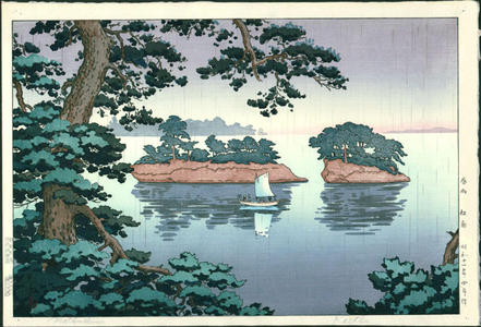 Tsuchiya Koitsu: Spring Rain at Matsushima - Japanese Art Open Database