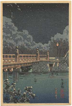 風光礼讃: Benkei Bashi Bridge - Japanese Art Open Database