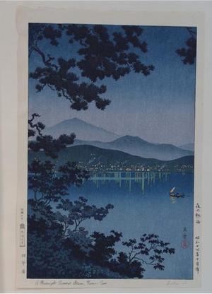 風光礼讃: Evening at Atami - Japanese Art Open Database