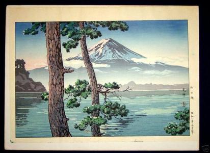 風光礼讃: Fuji from Lake Kawaguchi - Japanese Art Open Database