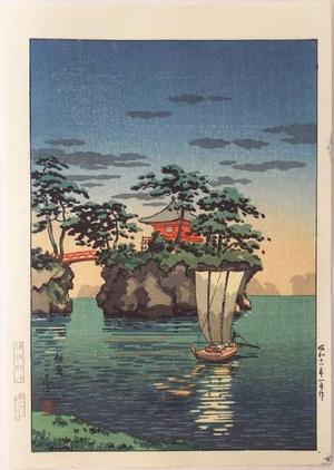 Tsuchiya Koitsu: Godaido Shrine, Matsushima - Japanese Art Open Database