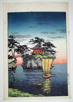 Tsuchiya Koitsu: Godaido Shrine, Matsushima - Japanese Art Open Database