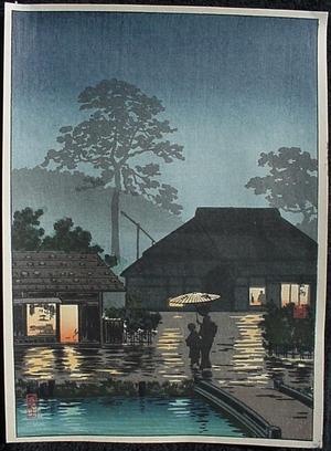 風光礼讃: Heavy Rain — 長雨 - Japanese Art Open Database
