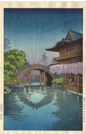 風光礼讃: Kameido Bridge or Shrine - Japanese Art Open Database