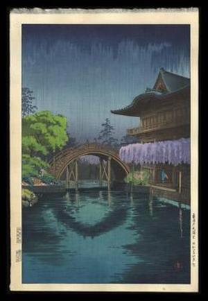 風光礼讃: Kameido Bridge or Shrine - Japanese Art Open Database