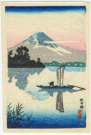 Tsuchiya Koitsu: Lake Kawaguchi - Japanese Art Open Database