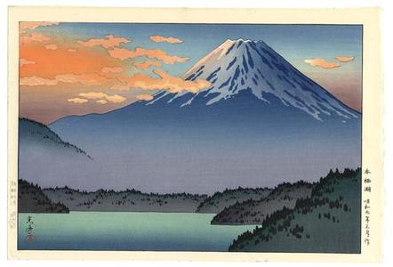 風光礼讃: Lake Motosu - Japanese Art Open Database