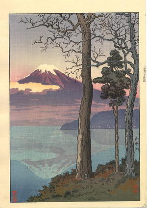 風光礼讃: Lake Yamanaka - Japanese Art Open Database