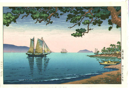 風光礼讃: Maiko Beach — 舞子の濱 - Japanese Art Open Database