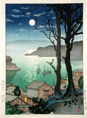 Tsuchiya Koitsu: Maizuru Harbor at Night - Japanese Art Open Database