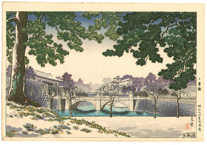 風光礼讃: Nijubashi Bridge - Japanese Art Open Database