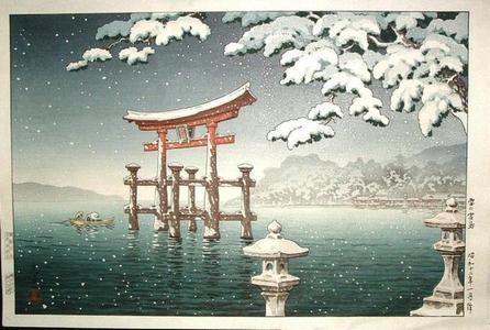 Tsuchiya Koitsu: Snow at Miyajima - Japanese Art Open Database