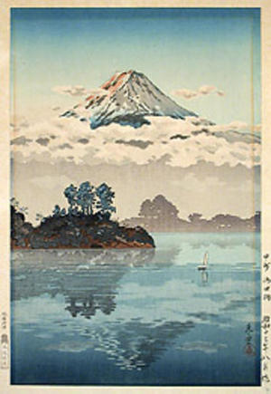 Tsuchiya Koitsu: Koshu Yoshidaguchi, Unoshima — 甲州吉田口 鵜の島 - Japanese Art Open Database