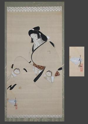 北野恒富: Sleeping Genroku bijin - Japanese Art Open Database