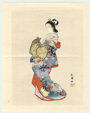 Uemura Shoen: Bijin in Kimono - Japanese Art Open Database