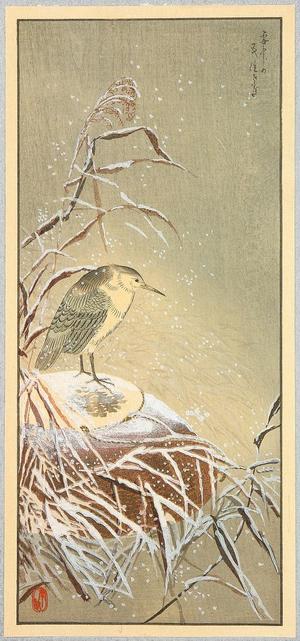 無款: Heron in Snow - Japanese Art Open Database