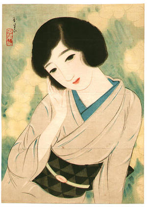 無款: Lithograph- Bijin - Japanese Art Open Database