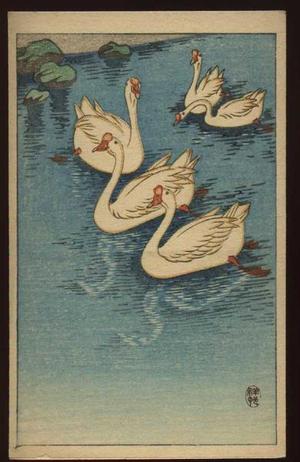Unknown: Unknown - swans - Japanese Art Open Database