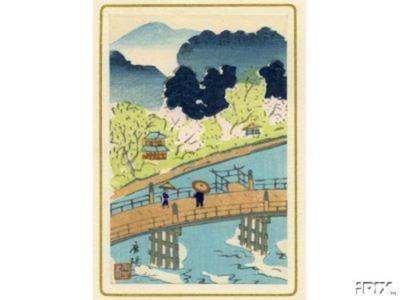 Unknown: Unknown bridge scene - Japanese Art Open Database