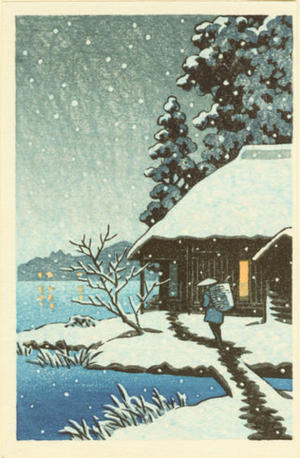 Unknown: Unknown, snow, sea, lake - Japanese Art Open Database