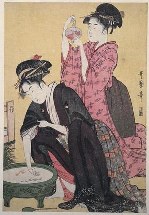 Kitagawa Utamaro: Goldfish - Japanese Art Open Database