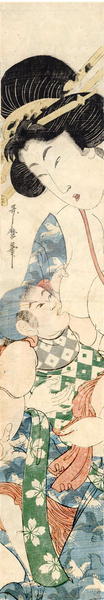 喜多川歌麿: Mother and Child - Japanese Art Open Database