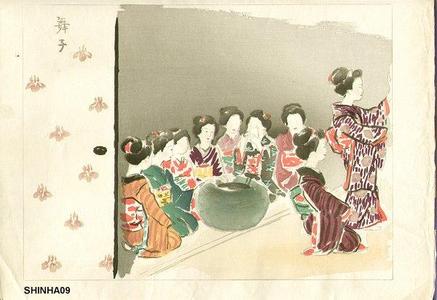 和田三造: Apprentice geisha- Maiko - Japanese Art Open Database
