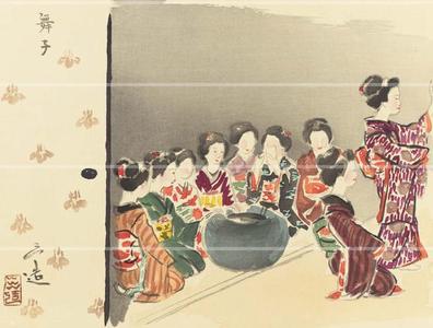 Wada Sanzo: Apprentice geisha- Maiko - Japanese Art Open Database