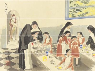 Wada Sanzo: Sisters- Nuns — シスター - Japanese Art Open Database