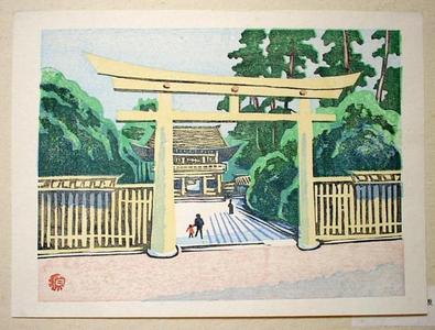 Yamaguchi Gen: Unknown Shrine - Japanese Art Open Database