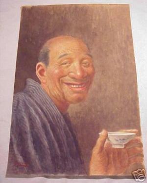 Yamamoto: Elderly Man Drinking - Japanese Art Open Database