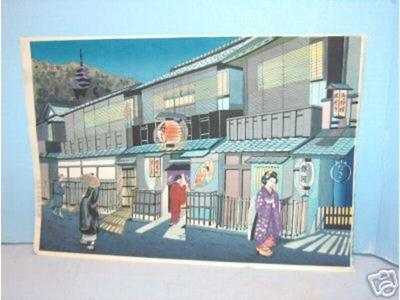 Yamamoto Tomokatsu: Hanamikoji Street - Japanese Art Open Database