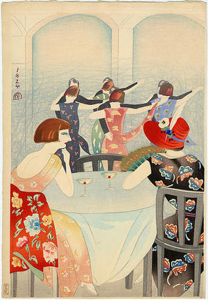 Yamamura Koka: Dancing at the New Carlton Hotel in Shanghai - Japanese Art Open Database