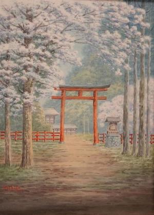 Yoshidaによる浮世絵「Torii Gate」