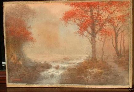 Yoshida A: Forest River in Autumn - Japanese Art Open Database