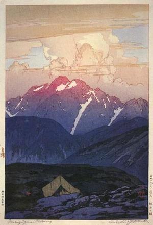 吉田博: Morning on Mt.Tsurugi - Japanese Art Open Database