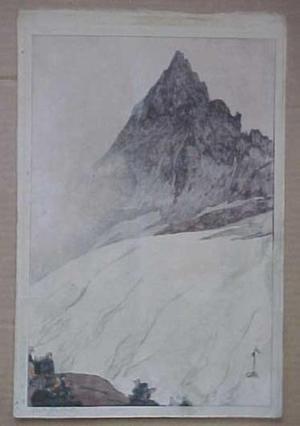 Japanese Print "Yarigatake" by Yoshida Hiroshi, 吉田博 (Yoshida Hiroshi (吉田博))