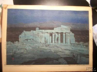 Yoshida Hiroshi: Acropolis, Night - Japanese Art Open Database