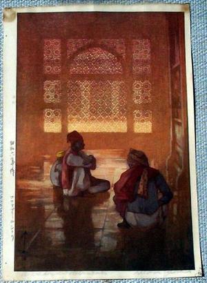 吉田博: A Window in Fatehursikri - Japanese Art Open Database