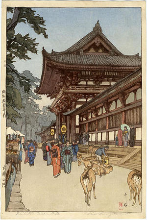 Yoshida Hiroshi: Daibutsu Temple Gate - Japanese Art Open Database
