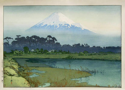 吉田博: Fuji- First Light of the Sun - Japanese Art Open Database