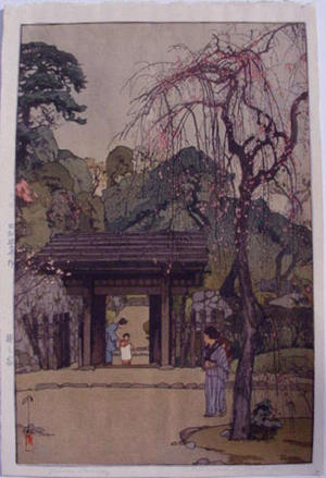 Yoshida Hiroshi: Plum Gateway - Japanese Art Open Database