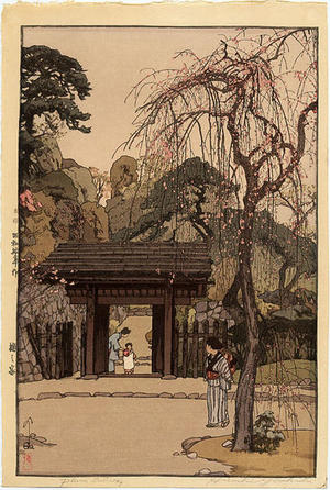 吉田博: Plum Gateway - Japanese Art Open Database