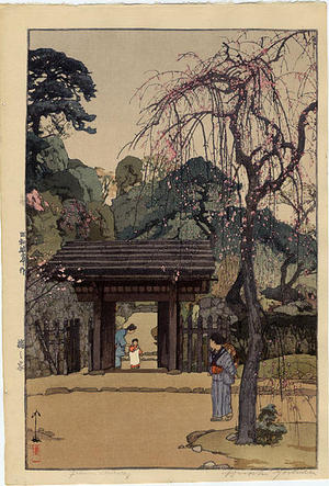 Yoshida Hiroshi: Plum Gateway - Japanese Art Open Database