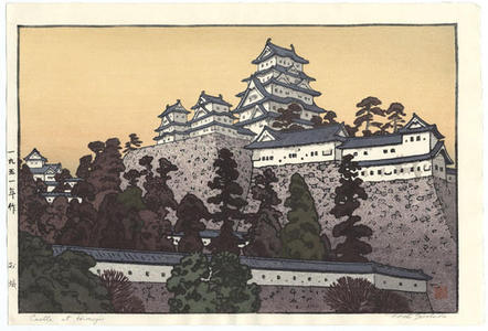 Yoshida Toshi: Oshiro - Castle at Himeji - Japanese Art Open Database