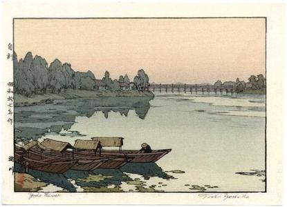 吉田遠志: Yodo River - Japanese Art Open Database